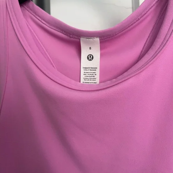 Lululemon Athletica Pink Sleeveless Relaxed Tank Top - Picture 2 of 3